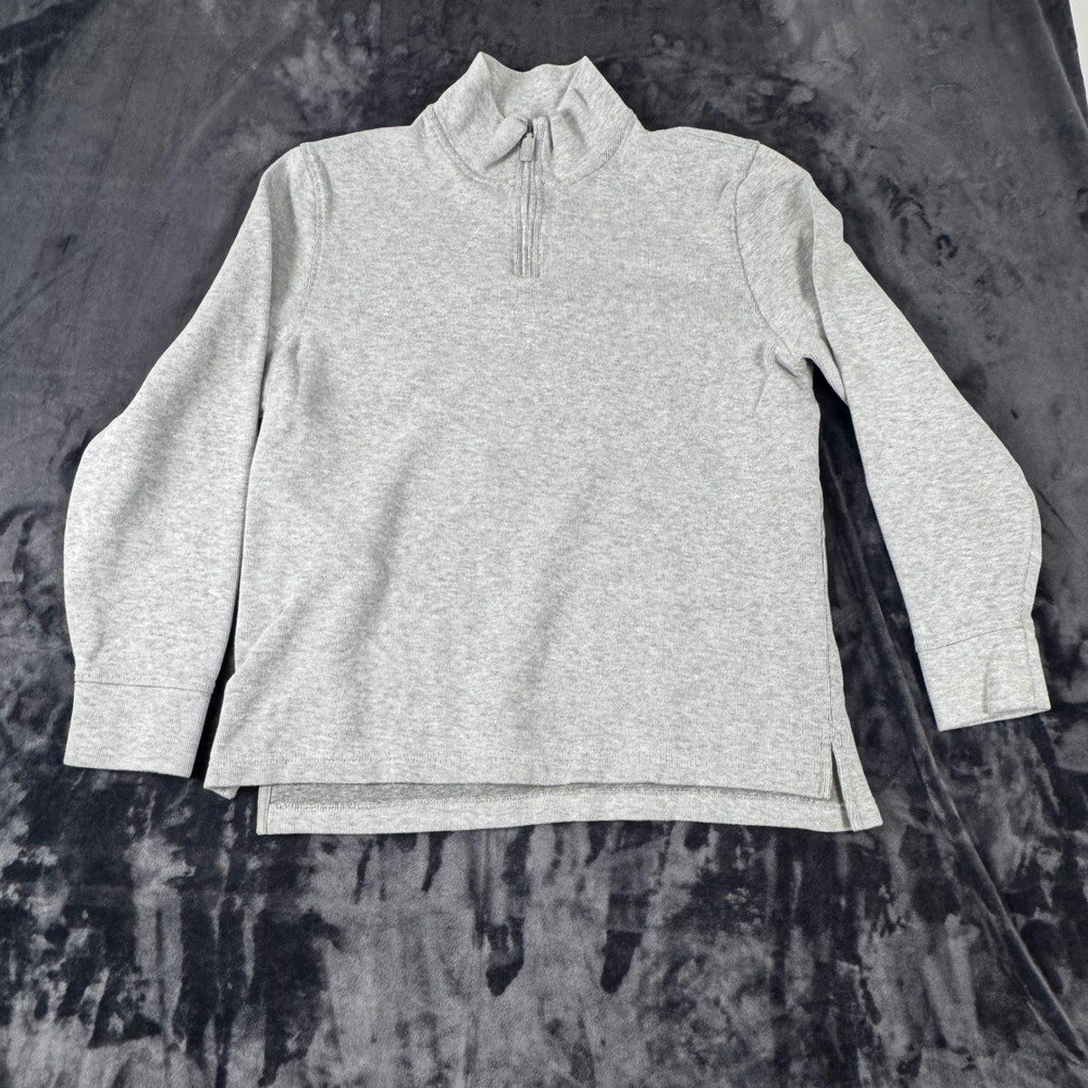 Charles Tyrwhitt Quarter Zip Pullover Mens L Gray Weekend Mock Neck Knit Sweater